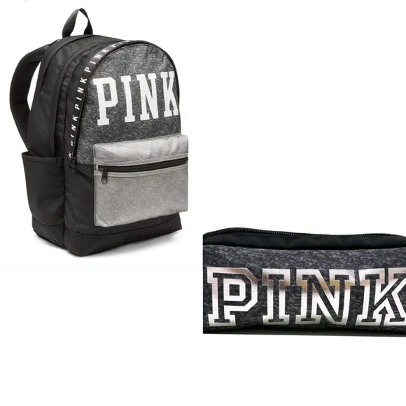 Victoria\'s Secret PINK Campus Backpack Marl Gray Victoria main image 4